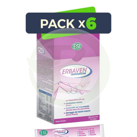Pack 6x Erbaven Pocket Drink 16 Sobres ESI