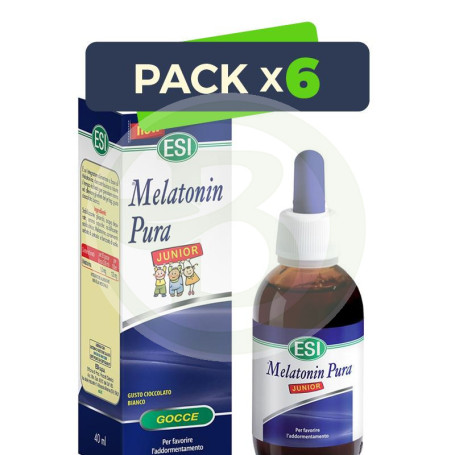 Pack 6x Melatonina Pura Junior 1Mg. 40Ml. ESI