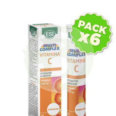 Pack 6x Vitamina C 1,000Mg. 20 Tablets Esi