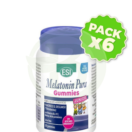 Pack 6x Melatonin Pura Junior Gummies 1Mg 30 Gominolas Esi