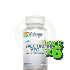 Pack 6x Spectro Multi Vita Min 60 Cápsulas Solaray