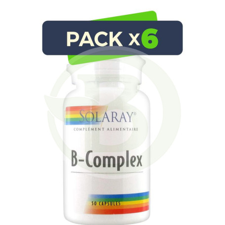 Pack 6x B-Complex 50 60 Cápsulas Solaray