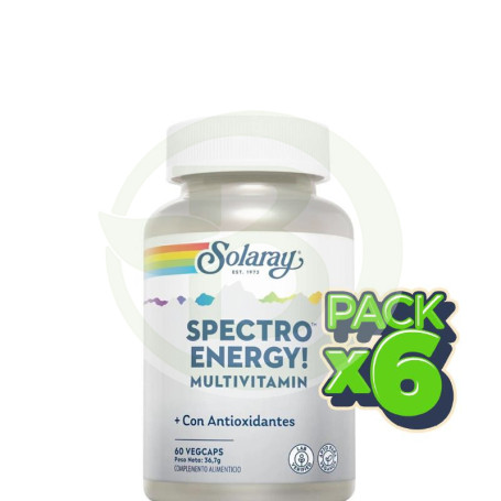 Pack 6x Spectro Energy Multi-Vita-Min 60 Cápsulas Solaray