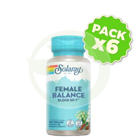 Pack 6x Female Balance - 100 Vegcaps Solaray