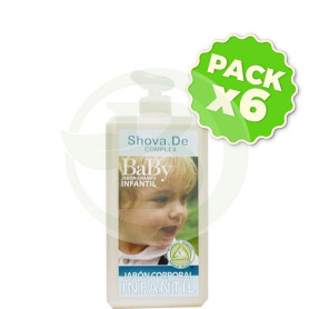 Pack 6x Jabón Baby 1000Ml. Shova De