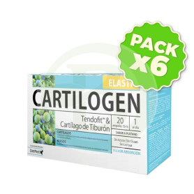 Pack 6x Cartilogen Elastic 20 Ampollas Dietmed
