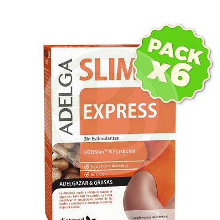 Pack 6x Adelgaslim Express 60 Cápsulas Dietmed