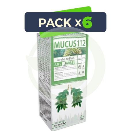 Pack 6x Mucus 112 150Ml. Dietmed