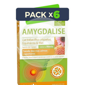 Pack 6x Amygdalise 20 Comprimidos Masticables Dietmed