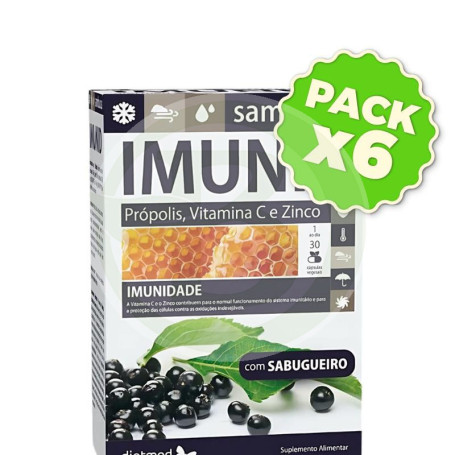 Pack 6x Imunid Sambucus 30 Cápsulas Dietmed