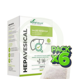 Pack 6x Natusor 01 Hepavesical 20 Filtros Soria Natural