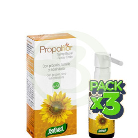 Pack 3x Propolflor Spray Bio 30Ml. Santiveri