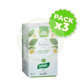 Pack 3x Sanaflor Boldo 20 Filtros Santiveri