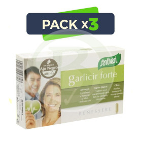 Pack 3x Garlicir Forte 40 Cápsulas Santiveri