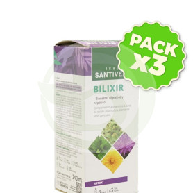 Pack 3x Bilixir Jarabe 240Ml. Santiveri