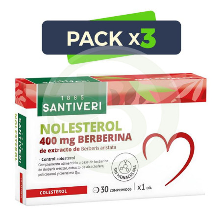Pack 3x Nolesterol 30 Comprimidos Santiveri