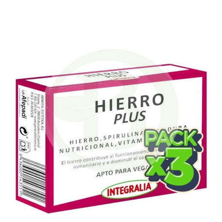 Pack 3x Hierro Plus Integralia