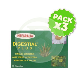 Pack 3x Digestial Plus 60 Cápsulas Integralia