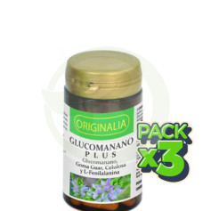 Pack 3x Glucomannan Plus Originalia 60 Cápsulas Integralia