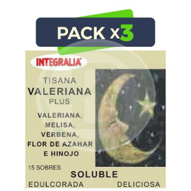 Pack 3x Valeriana Plus 15 Sobres Integralia