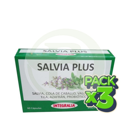 Pack 3x Salvia Plus 60 Cápsulas Integralia