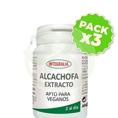 Pack 3x Extracto De Alcachofra 60 Cápsulas Integralia