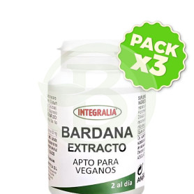 Pack 3x Extracto De Bardana 60 Cápsulas Integralia