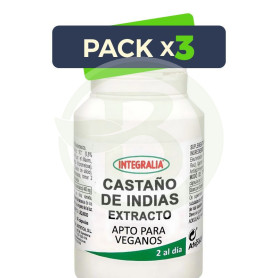 Pack 3x Extracto De Castaño De Indias 60 Cápsulas Integralia