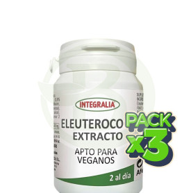 Pack 3x Extracto De Eleuterococo 60 Cápsulas Integralia