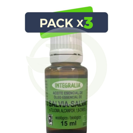 Pack 3x Aceite Esencial De Salvia Eco 15Ml Integralia