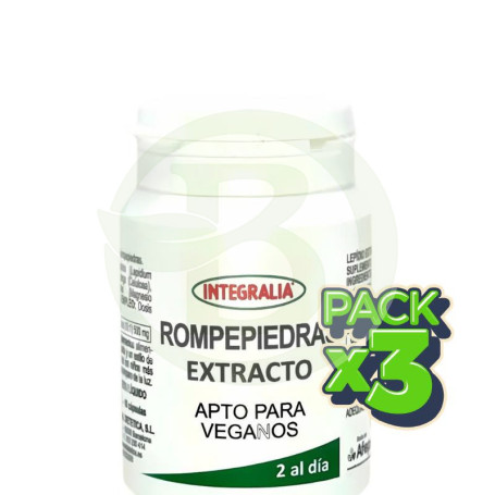 Pack 3x Extracto De Rompepiedra 60 Cápsulas Integralia