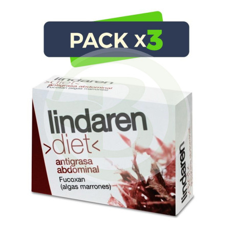 Pack 3x Fucoxan 30 Cápsulas Lindaren Diet