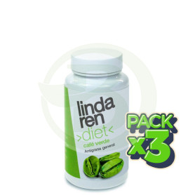 Pack 3x Café Verde 60 Cápsulas Lindaren Diet