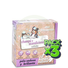 Pack 3x Kowi Champú + Acondiconador Sólido, 70 Gr Kowi Nature