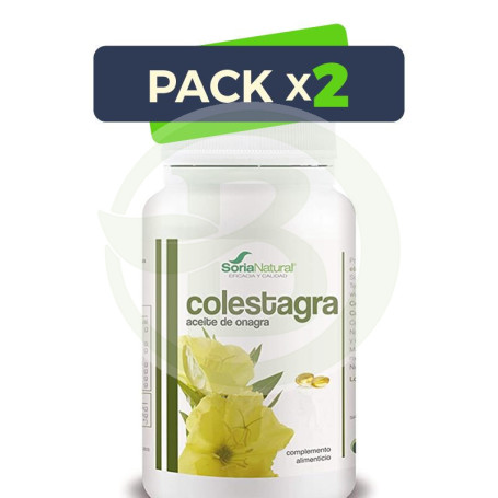 Pack 2x Aceite de Onagra 500 Perlas Soria Natural