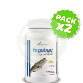 Pack 2x Aceite de Hígado de Bacalao 125 Perlas Soria Natural
