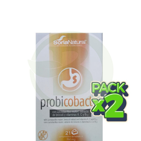 Pack 2x Probicobacter 21 Comprimdos Soria Natural