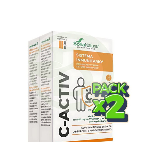 Pack 2x C-Activ 40 Comprimidos Soria Natural