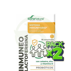 Pack 2x Lactoferrina Imune 36 comprimidos Soria Natural