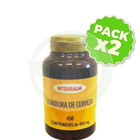 Pack 2x Levadura De Cerveza 450 Comprimidos Integralia