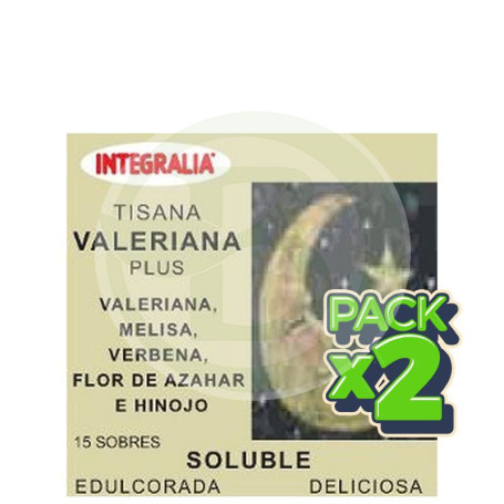 Pack 2x Valeriana Plus 15 Sobres Integralia