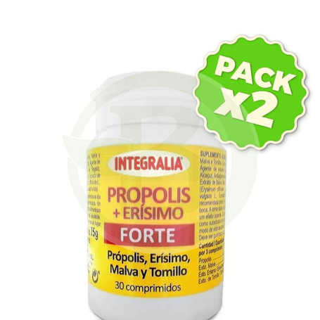 Pack 2x Propolis + Erisimo Forte 30 Comprimidos Integralia