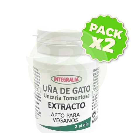 Pack 2x Extracto De Uña De Gato 60 Cápsulas Integralia
