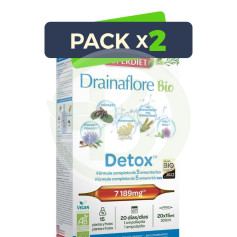 Pack 2x Drainaflore Bio 20 Ampolas Superdiet