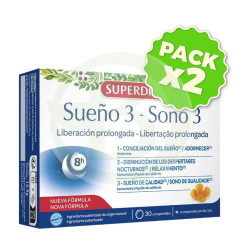 Pack 2x Sono 3 Libertação Prolongada 30 Comprimidos Superdiet