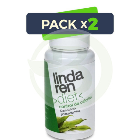 Pack 2x Carbo Block 60 Cápsulas Lindaren Diet
