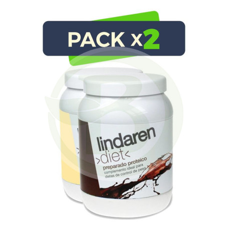 Pack 2x Preparado Proteico de Chocolate 225Gr. Linda Ren Diet