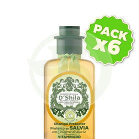 Pack 6x Champú Proteico De Salvia 300Ml. Shila