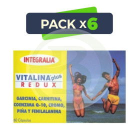 Pack 6x Vitalina Plus Redux 60 Cápsulas Integralia
