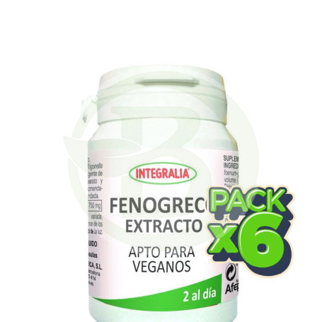 Pack 6x Extracto De Fenogreco 60 Cápsulas Integralia